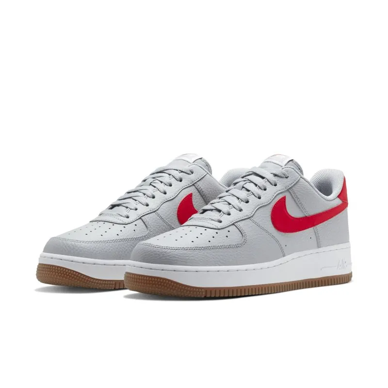 Nike Air Force 1 Low ’07 Wolf Grey University Red (CI0057-003)