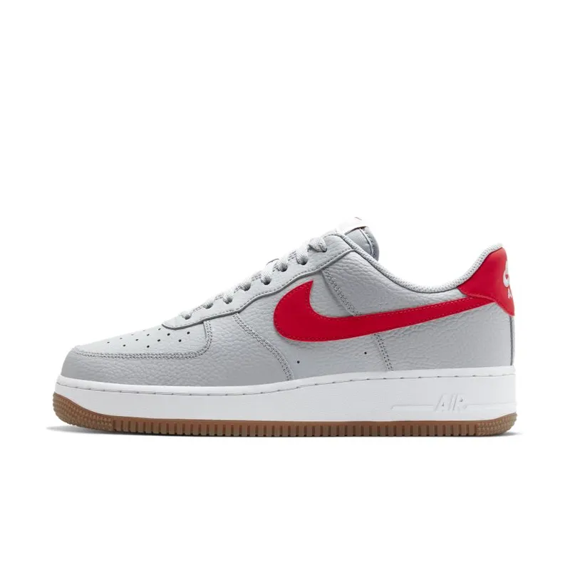Nike Air Force 1 Low ’07 Wolf Grey University Red (CI0057-003)