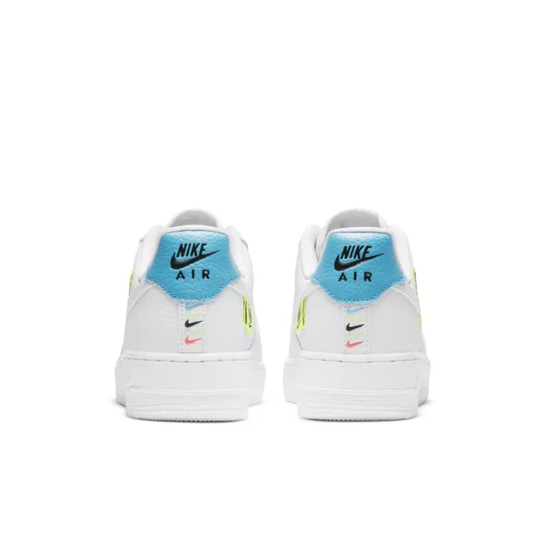 Nike Air Force 1 Low ’07 Worldwide Pack White Blue Volt (Women’s) (CT1414-101)
