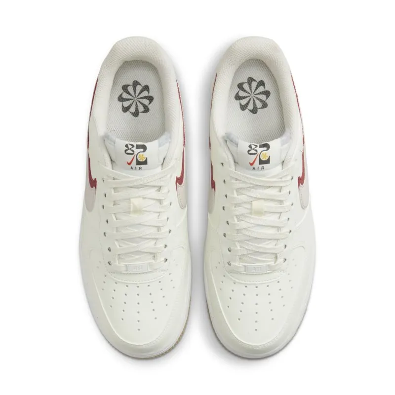 Nike Air Force 1 Low 82 Double Swoosh Sail Cinnabar Phantom (Women’s) (DX6065-101)