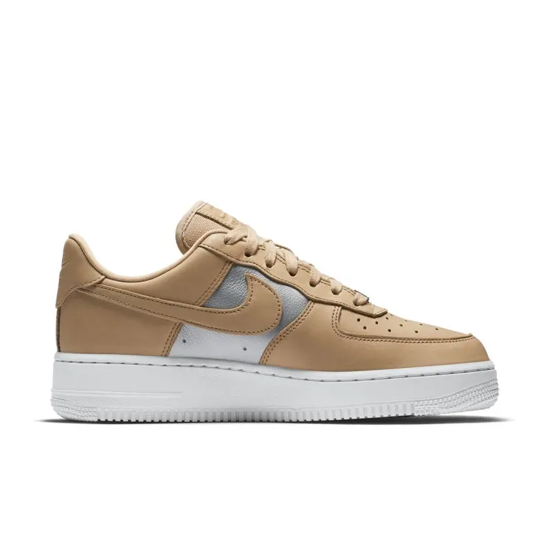 Nike Air Force 1 Low Bio Beige Metallic Silver (Women’s) (AH6827-200)