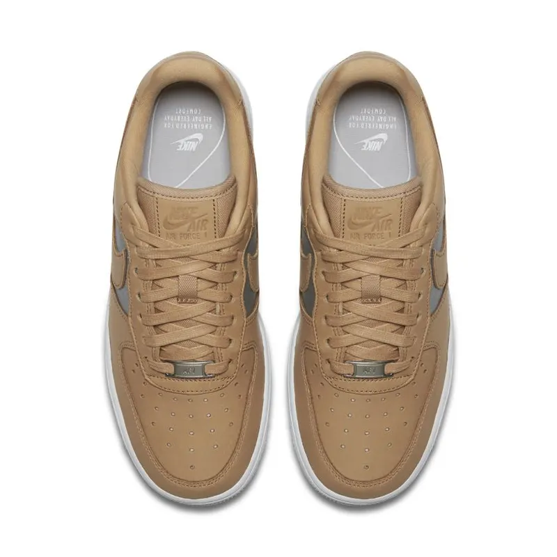 Nike Air Force 1 Low Bio Beige Metallic Silver (Women’s) (AH6827-200)
