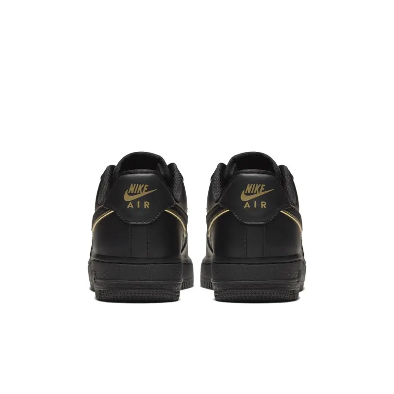 Nike Air Force 1 Low Black Gold Swoosh (AO2132-005)