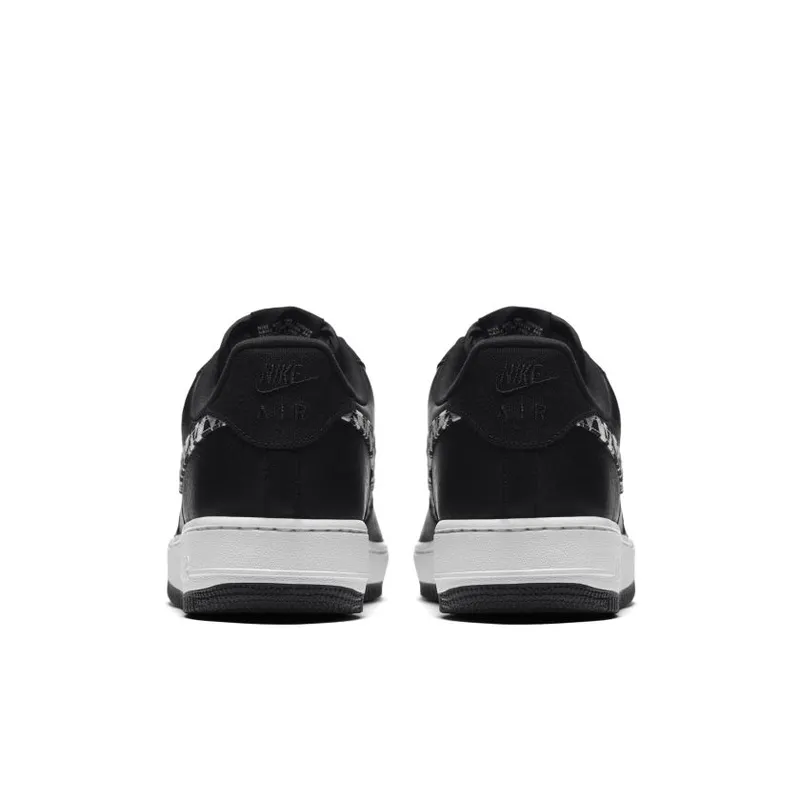 Nike Air Force 1 Low Black Pattern Swoosh (AQ4131-001)