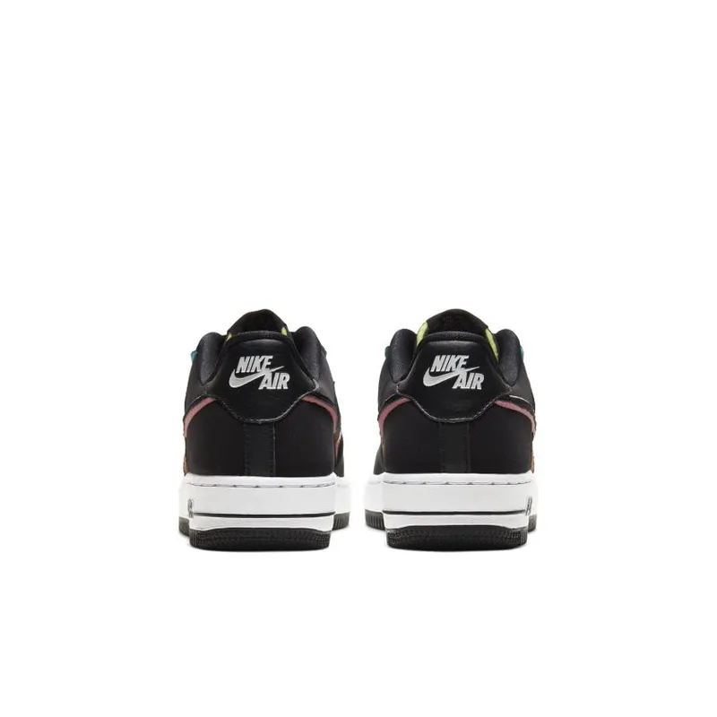 Nike Air Force 1 Low Black Pink Barely Volt (GS) (CD7406-001)