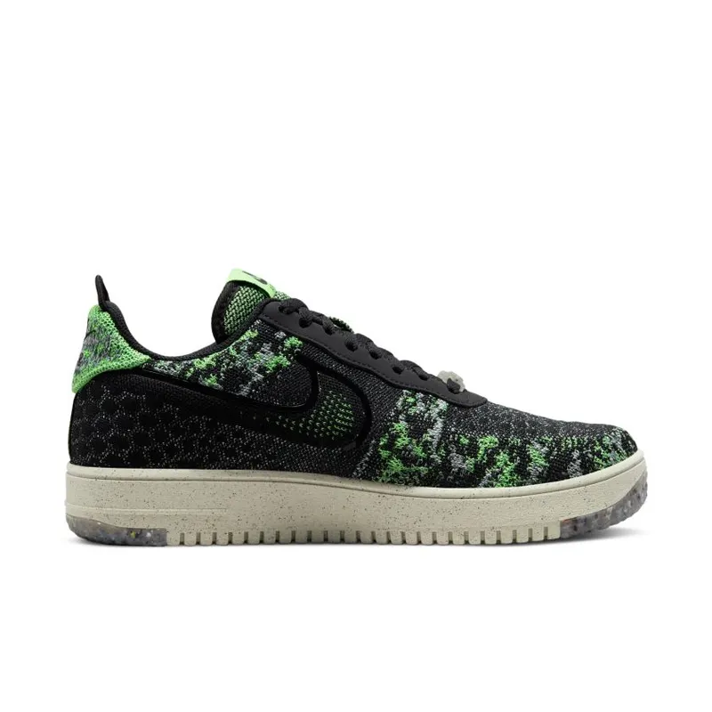 Nike Air Force 1 Low Crater Flyknit Black Volt (DM0590-002)