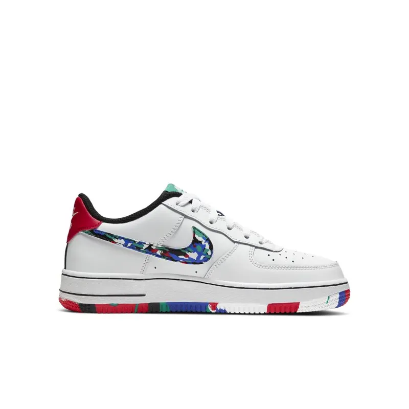 Nike Air Force 1 Low Crayon White Multi (GS) (CU4632-100)