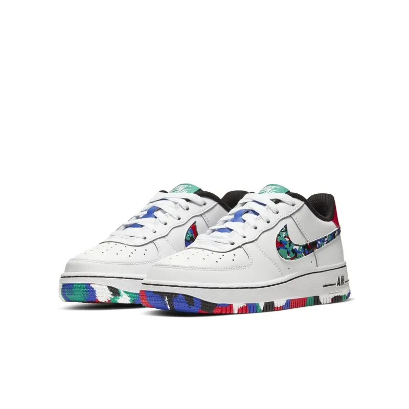 Nike Air Force 1 Low Crayon White Multi (GS) (CU4632-100)