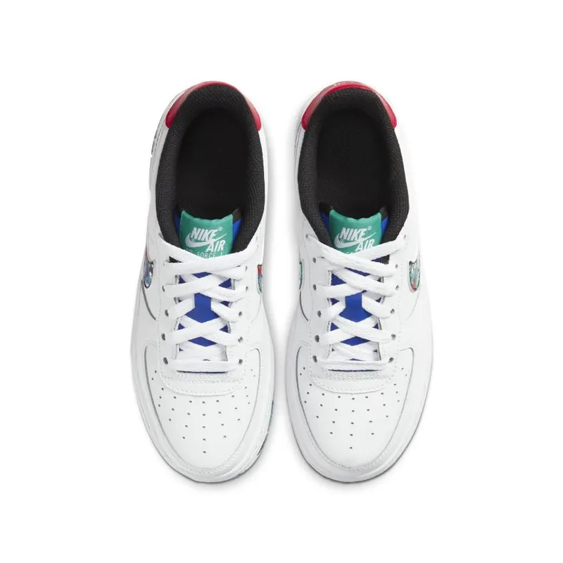 Nike Air Force 1 Low Crayon White Multi (GS) (CU4632-100)