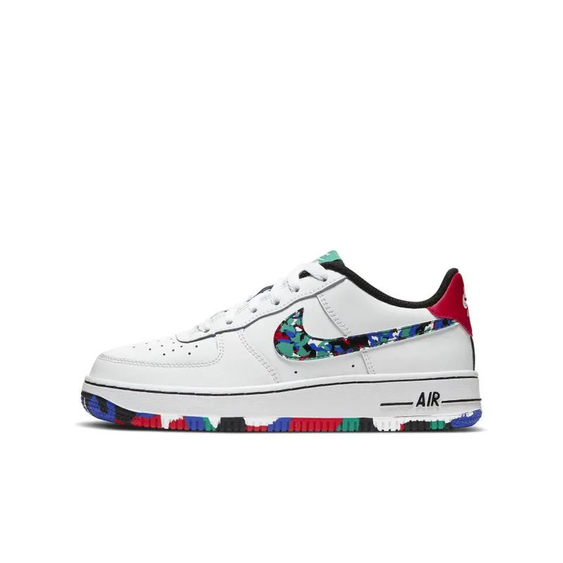 Nike Air Force 1 Low Crayon White Multi (GS) (CU4632-100)