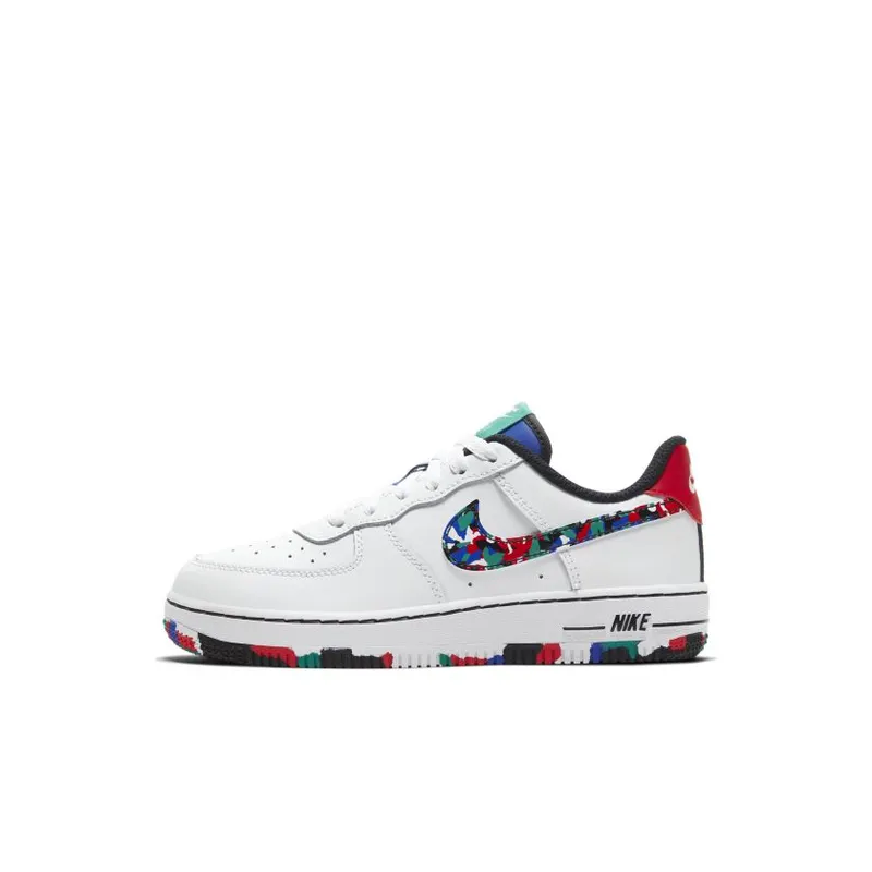 Nike Air Force 1 Low Crayon White Multi (PS) (CU4634-100)