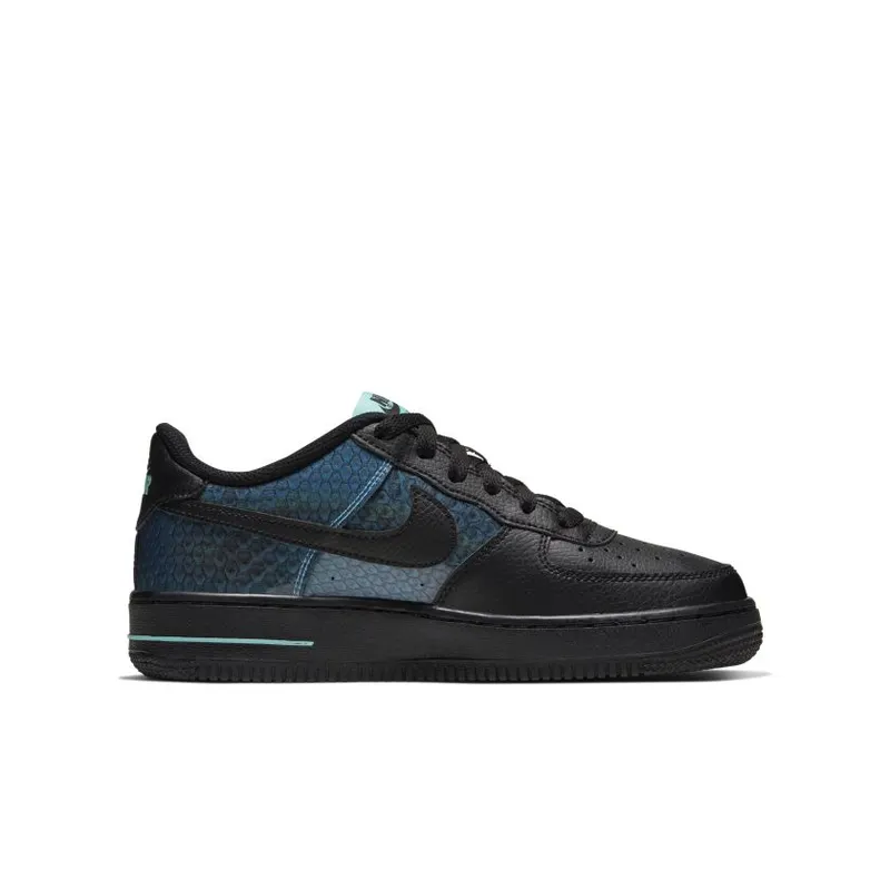 Nike Air Force 1 Low Dragon Scales Black (GS) (CI3910-001)