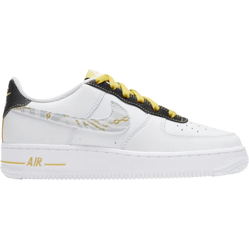 Nike Air Force 1 Low Gold Link Zebra (GS) (DH5480-100)