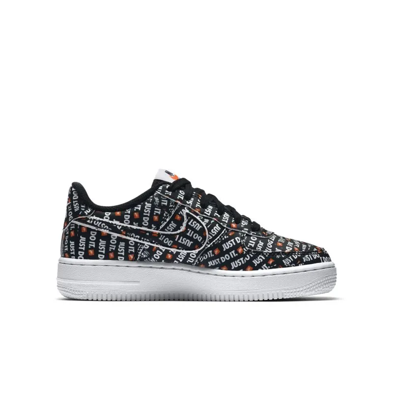Nike Air Force 1 Low Just Do It Pack Black (GS) (AO3977-001)