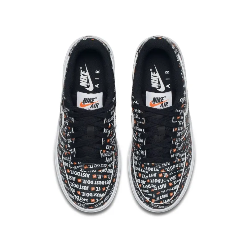 Nike Air Force 1 Low Just Do It Pack Black (GS) (AO3977-001)