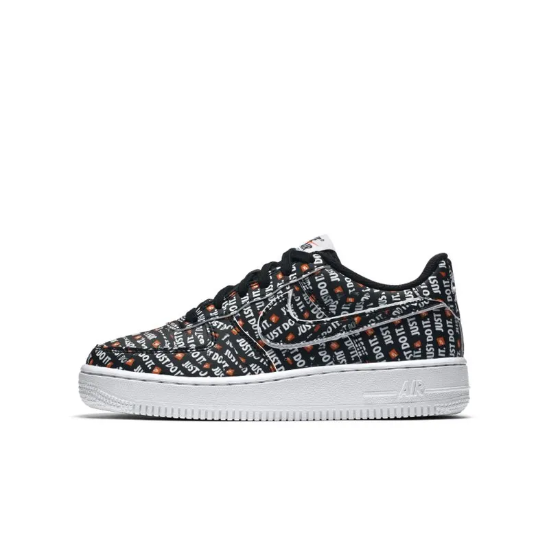 Nike Air Force 1 Low Just Do It Pack Black (GS) (AO3977-001)