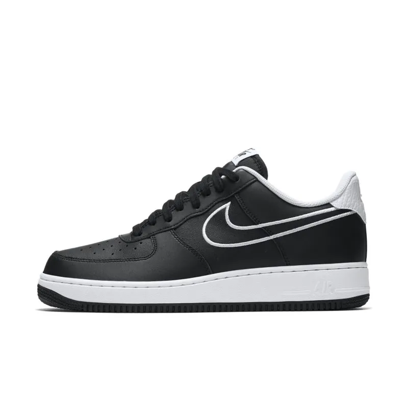 Nike Air Force 1 Low Leather Black White (2018) (AJ7280-001)