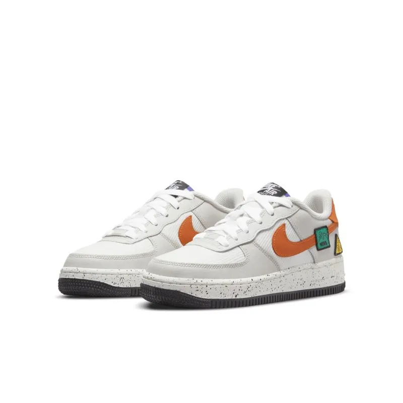 Nike Air Force 1 Low Light Bone Sail Starfish Orange (GS) (DO4657-081)