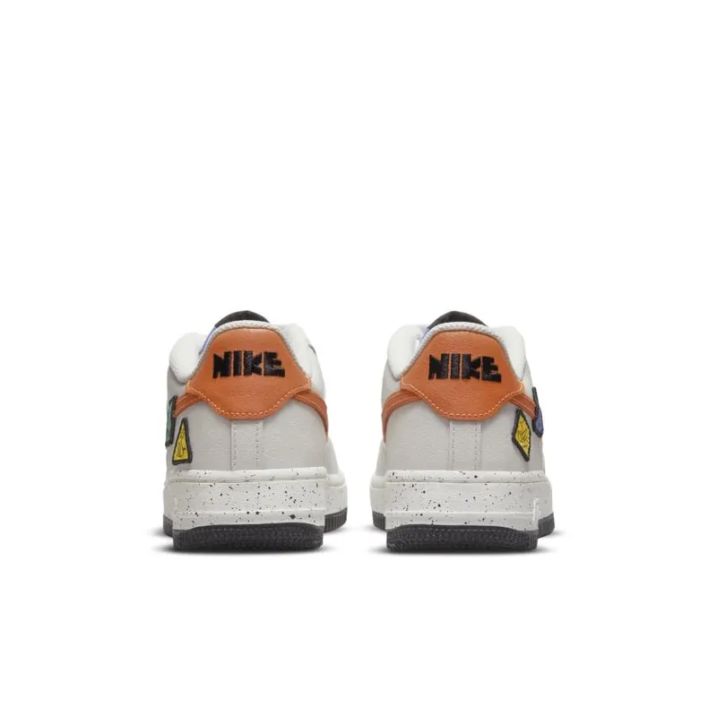 Nike Air Force 1 Low Light Bone Sail Starfish Orange (GS) (DO4657-081)
