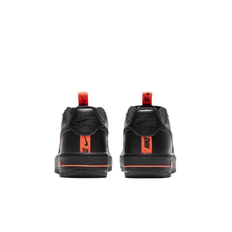 Nike Air Force 1 Low LV8 KSA Worldwide Pack Black Total Orange (GS) (CT4683-001)