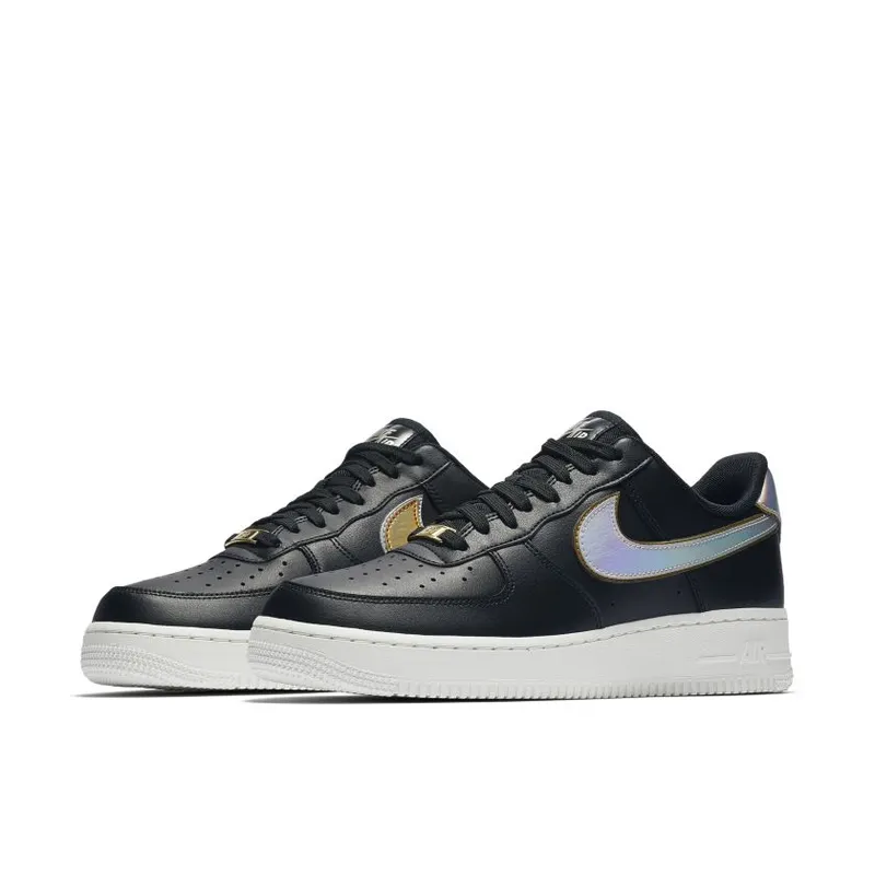 Nike Air Force 1 Low Metallic Swoosh Black (Women’s) (AR0642-002)