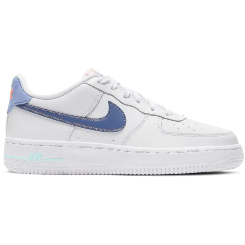 Nike Air Force 1 Low LV8 White Dark Purple (GS) (DC8188-100)