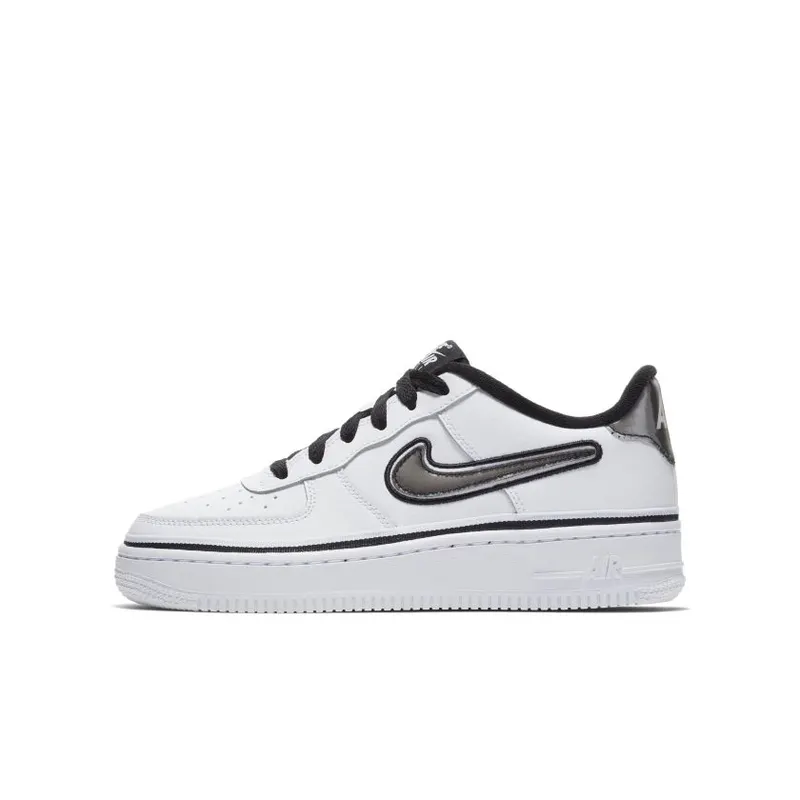 Nike Air Force 1 Low NBA White Black (GS) (AR0734-100)