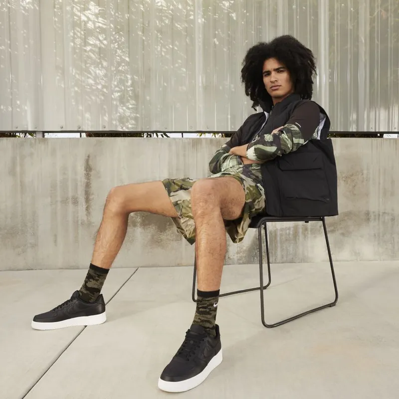 Nike Air Force 1 Low Nylon Black White (FB2048-001)