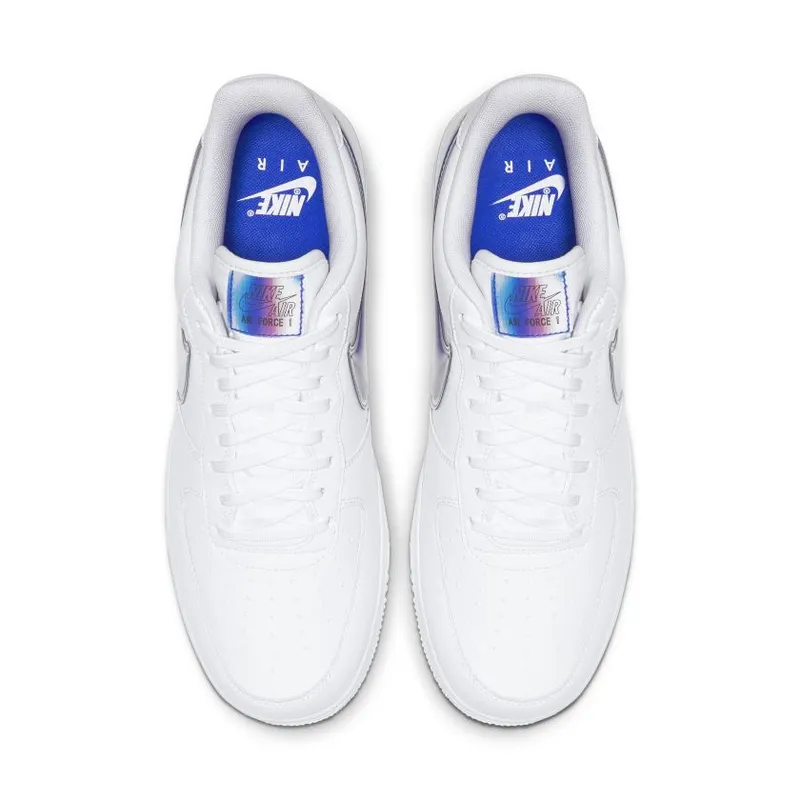 Nike Air Force 1 Low Oversized Swoosh White Racer Blue (AO2441-101)