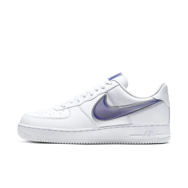 Nike Air Force 1 Low Oversized Swoosh White Racer Blue (AO2441-101)