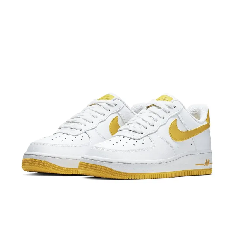 Nike Air Force 1 Low Patent White Bright Citron (Women’s) (AH0287-103)