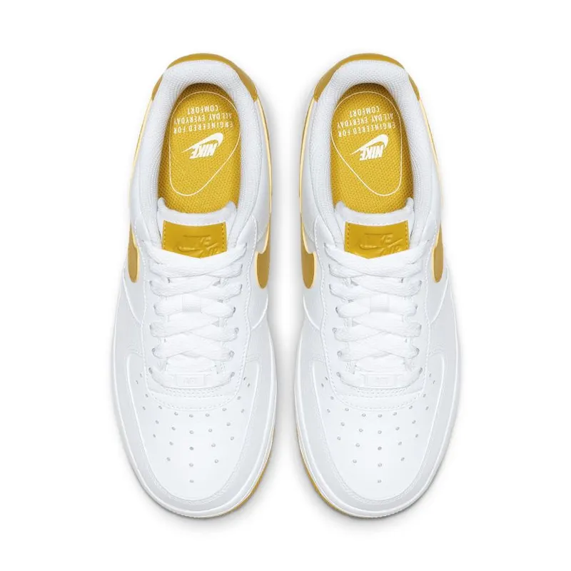 Nike Air Force 1 Low Patent White Bright Citron (Women’s) (AH0287-103)