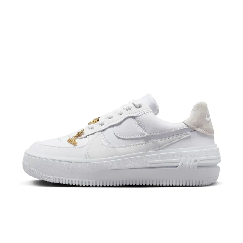 Nike Air Force 1 Low PLT.AF.ORM Bling White Metallic Gold (Women’s) (FB8473-100)