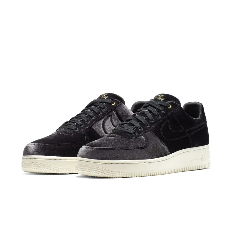 Nike Air Force 1 Low Premium 3 Velour Black (AT4144-001)