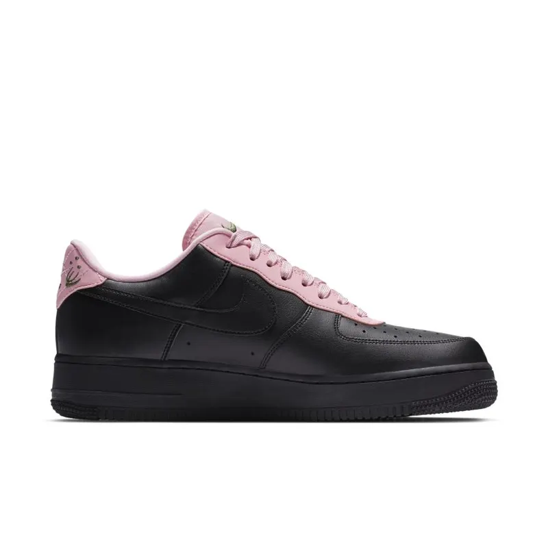 Nike Air Force 1 Low Quilted Heel Black Pink (CJ1629-001)