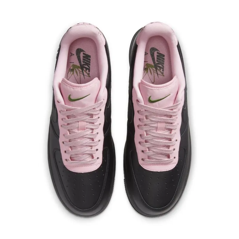 Nike Air Force 1 Low Quilted Heel Black Pink (CJ1629-001)