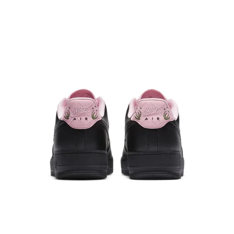 Nike Air Force 1 Low Quilted Heel Black Pink (CJ1629-001)