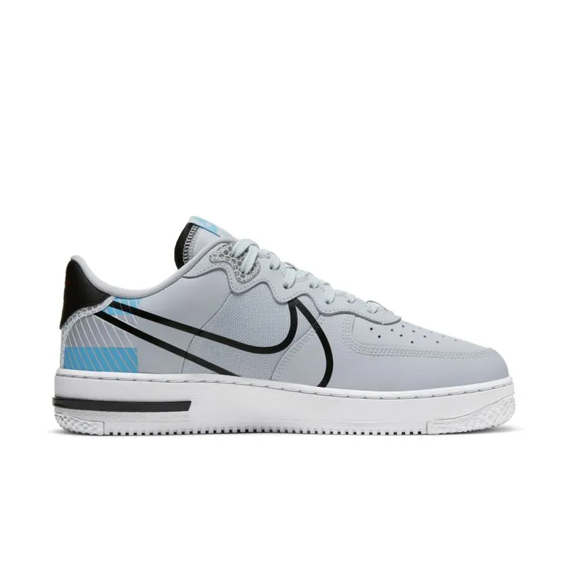 Nike Air Force 1 Low React 3M Pack Pure Platinum Baltic Blue (CT3316-001)