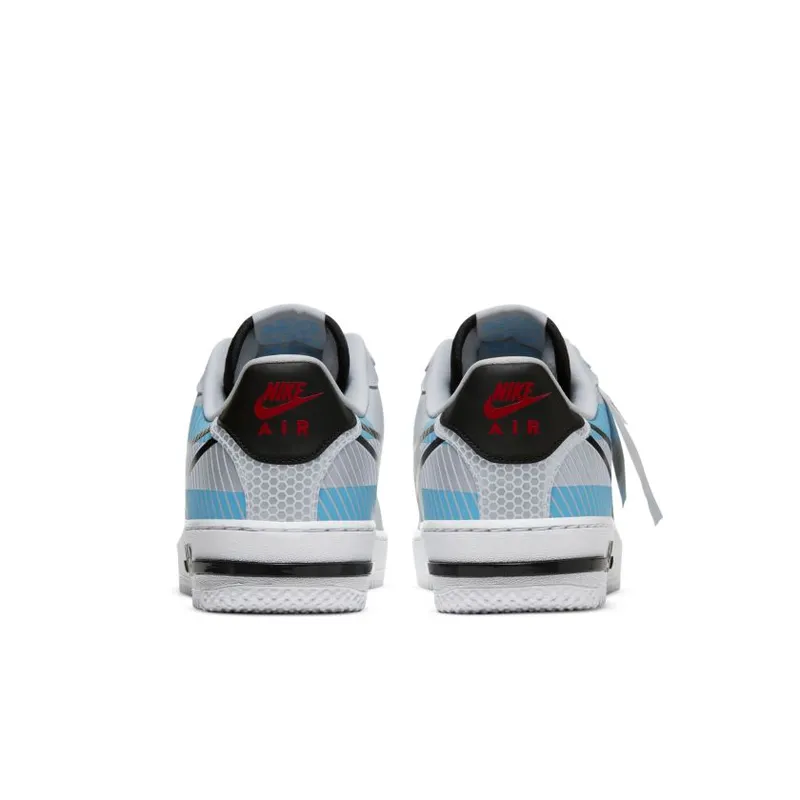 Nike Air Force 1 Low React 3M Pack Pure Platinum Baltic Blue (CT3316-001)