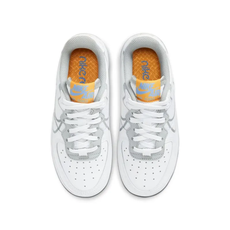 Nike Air Force 1 Low React SU White Light Smoke Grey (GS) (CT5117-102)
