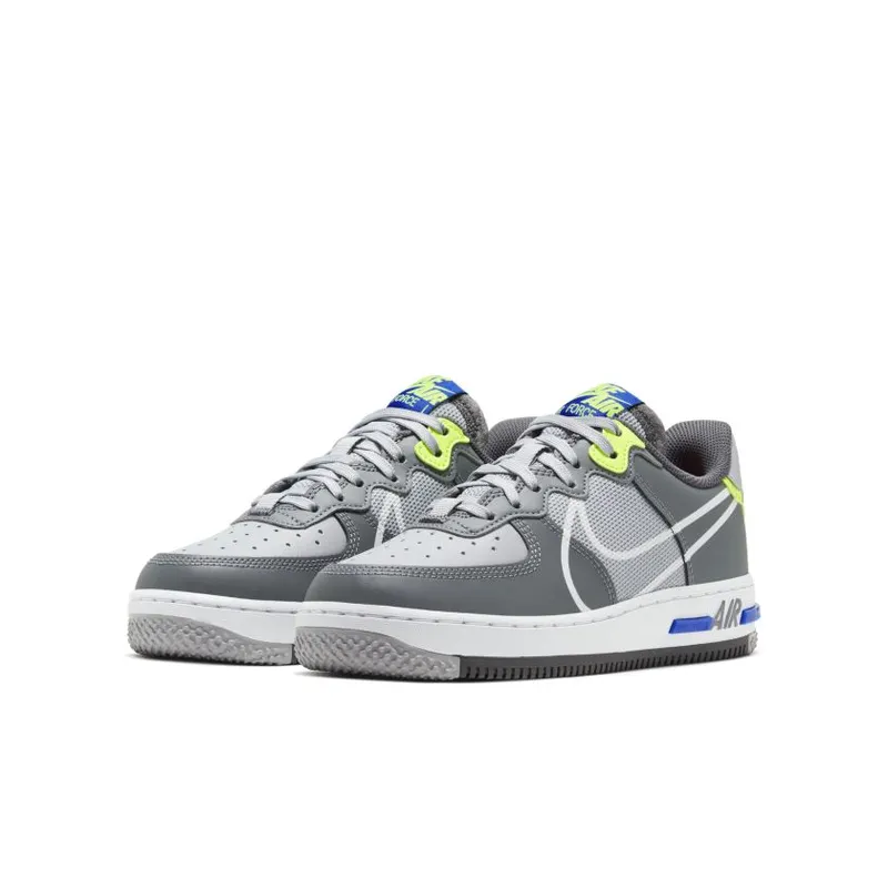 Nike Air Force 1 Low React Wolf Grey (GS) (CD6960-002)