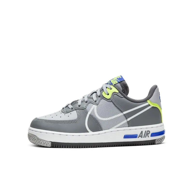 Nike Air Force 1 Low React Wolf Grey (GS) (CD6960-002)