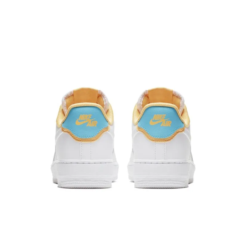 Nike Air Force 1 Low SE White Light Blue Fury Topaz Gold (Women’s) (AA0287-105)