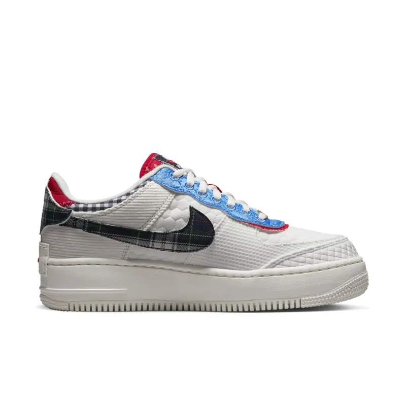 Nike Air Force 1 Low Shadow Sail Classic Green University Blue (Women’s) (DZ5193-100)