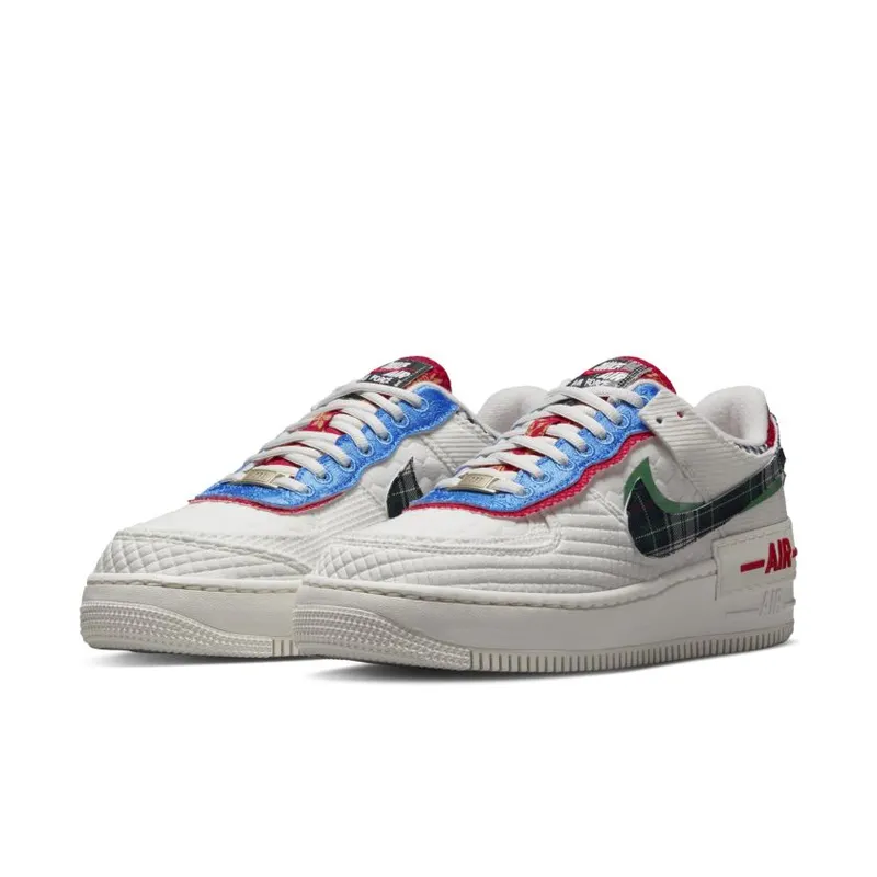 Nike Air Force 1 Low Shadow Sail Classic Green University Blue (Women’s) (DZ5193-100)