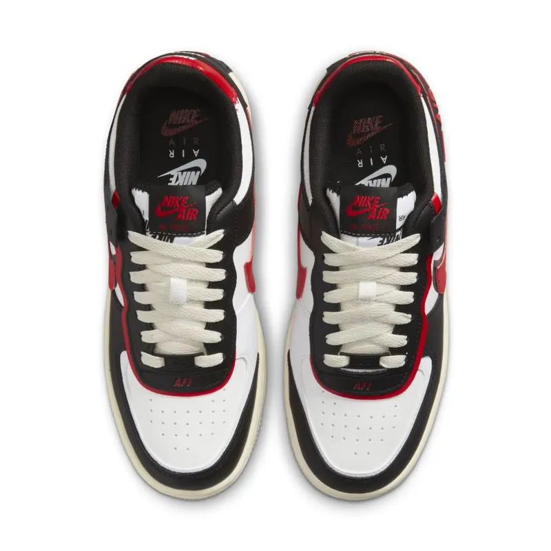 Nike Air Force 1 Low Shadow Summit White University Red Black (Women’s) (DR7883-102)