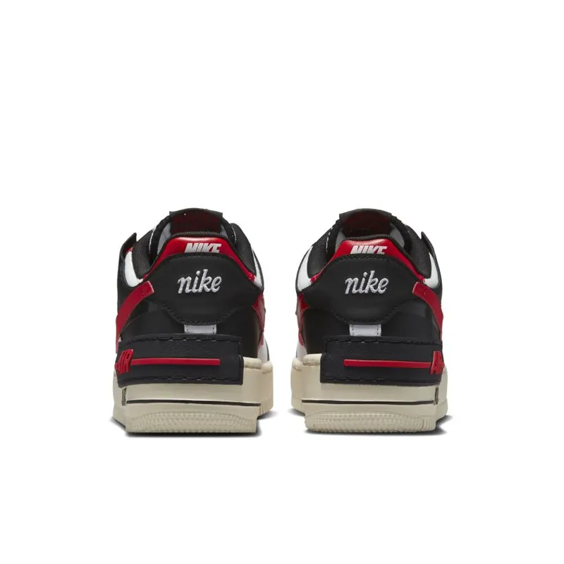 Nike Air Force 1 Low Shadow Summit White University Red Black (Women’s) (DR7883-102)