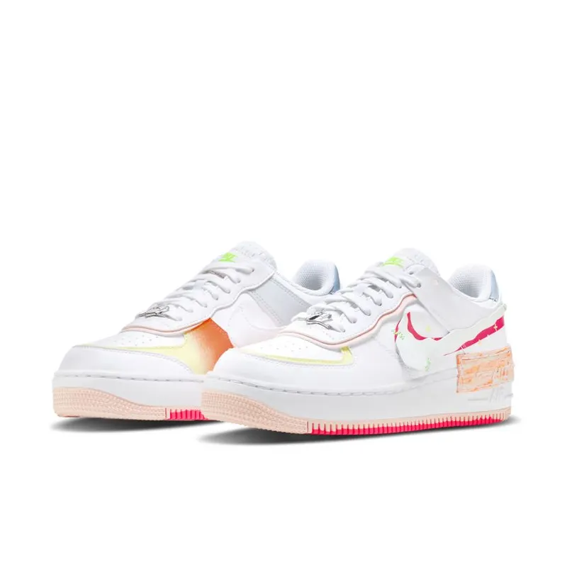Nike Air Force 1 Low Shadow White Pink Orange (Women’s) (DV1364-111)