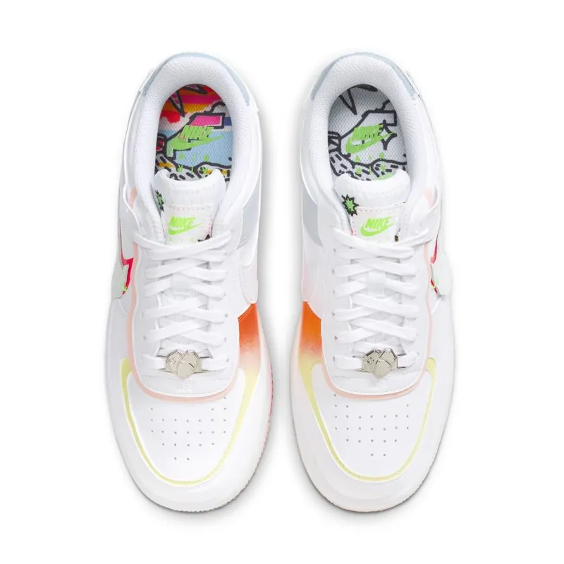 Nike Air Force 1 Low Shadow White Pink Orange (Women’s) (DV1364-111)