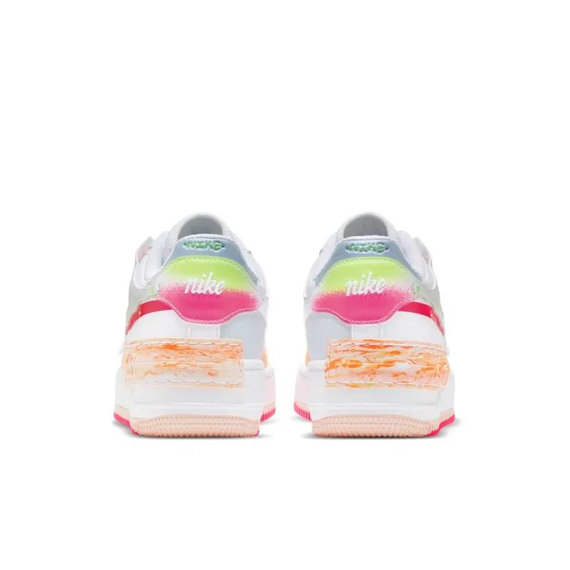 Nike Air Force 1 Low Shadow White Pink Orange (Women’s) (DV1364-111)